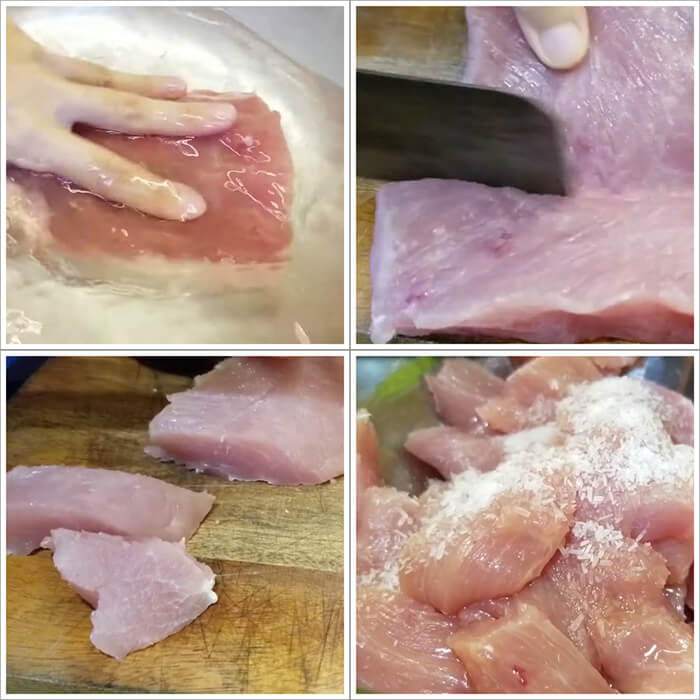 Cách làm ruốc thịt lợn bằng tay